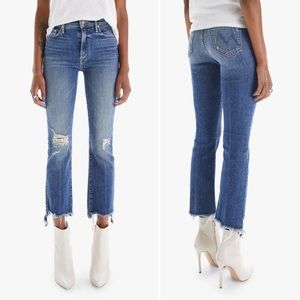 Mother The Insider Crop Step Chew Jeans